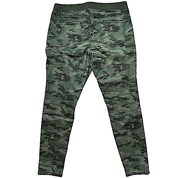 No Boundaries size Xl (15-17) thin green camo skinny pants elastic waist NWOT - Picture 9 of 16